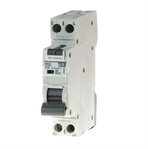 RCBO LS 1P-N 10A 30mA 6KA ( RKC 1P-N )